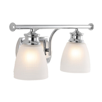 Beverly Metal/Glass Contemporary Modern LED Vanity Light - JONATHAN Y